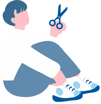 サロンスタッフのイラスト